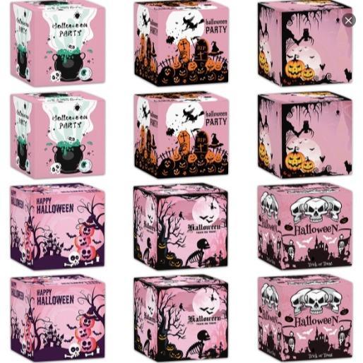 Halloween Candy Box, Snack packaging three-dimensional paper box scene layout party supplies---z