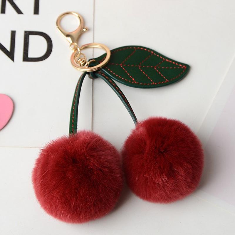 Fluffy Fruit Keychain/DIY Charms --z