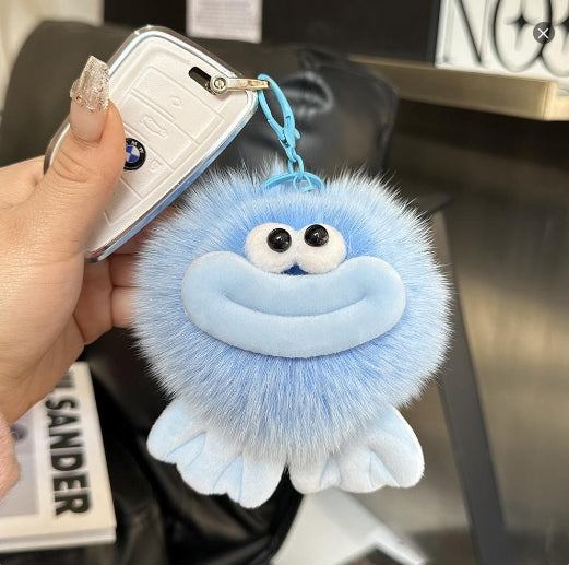 😍Fluffy Bigfoot Keychain,Mega Mouth Fuzzy Charm,Fluffy Big Mouth Keychain---z