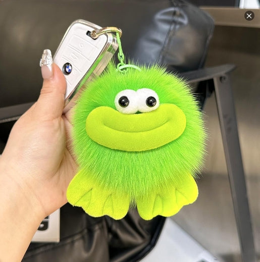 😍Fluffy Bigfoot Keychain,Mega Mouth Fuzzy Charm,Fluffy Big Mouth Keychain---z