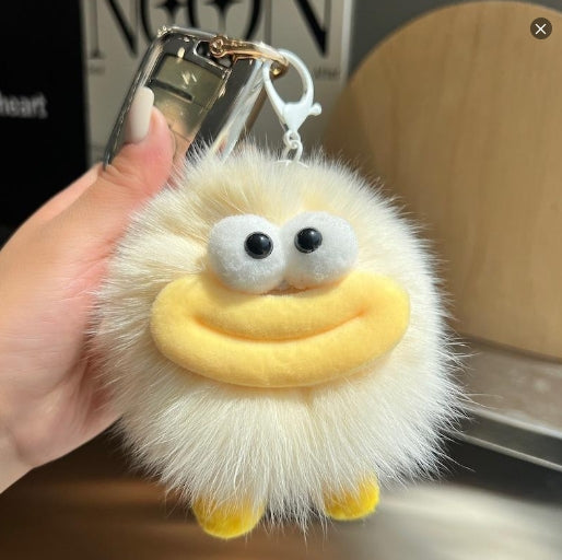 😍Fluffy Bigfoot Keychain,Mega Mouth Fuzzy Charm,Fluffy Big Mouth Keychain---z