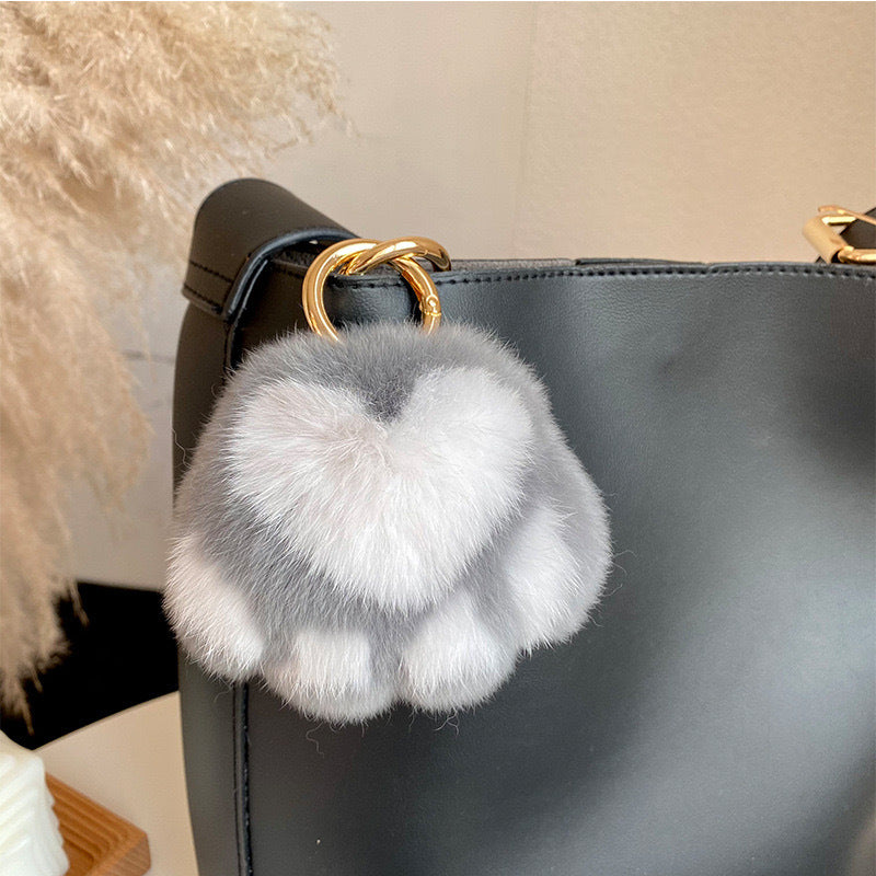 Fluffy Animals Keychain, Key Ring Purse Bag Backpack Car Key Charm --z