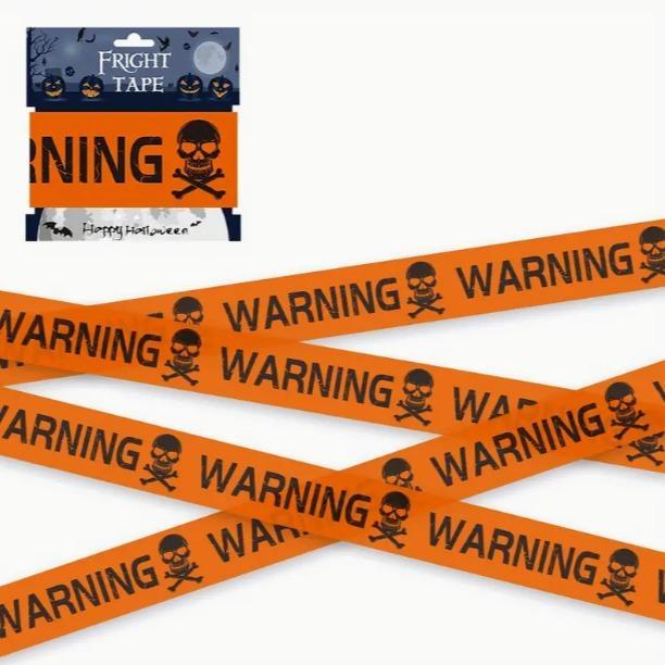 Halloween Safety Quarantine Warning Tape - Horror decorations for parties, bars and outdoor events, perfect for Halloween, Oktoberfest, Day of the Dead---z