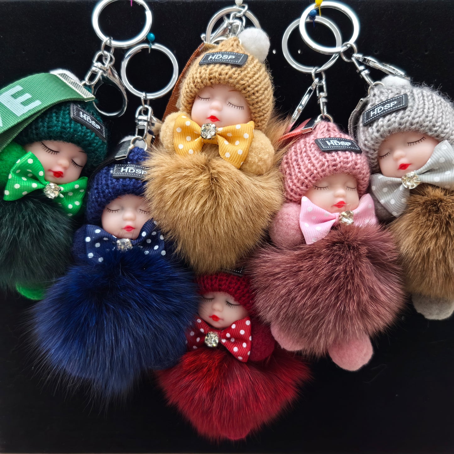 🔥TOP TRENDING🔥Sleepy Baby Doll Keychains/ Bag Charms  (Open in live) -z💝💝