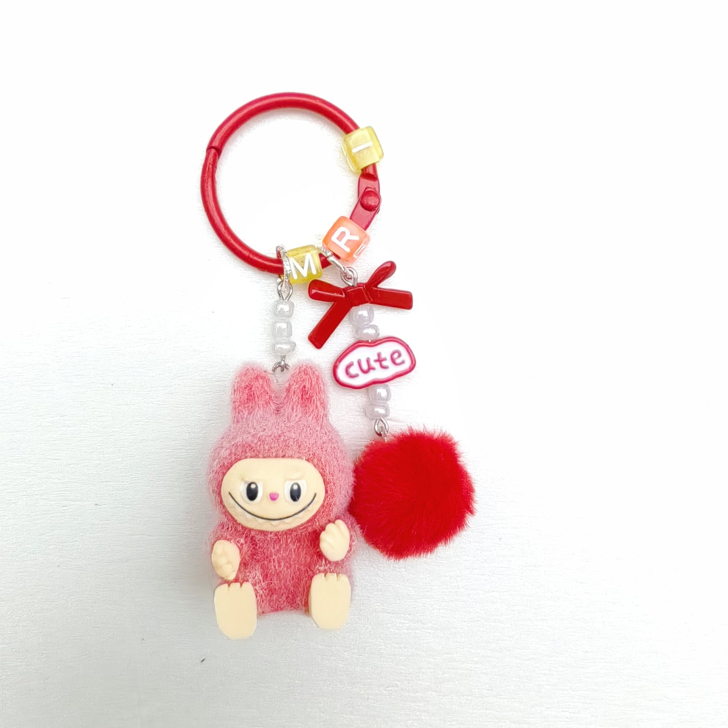 🔥TOP 1🔥Bubu Charm, Bubu Keychain,Bubu Fluffy Keymate,Softie Keyring---z